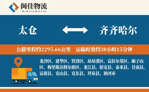太仓到齐齐哈尔物流公司